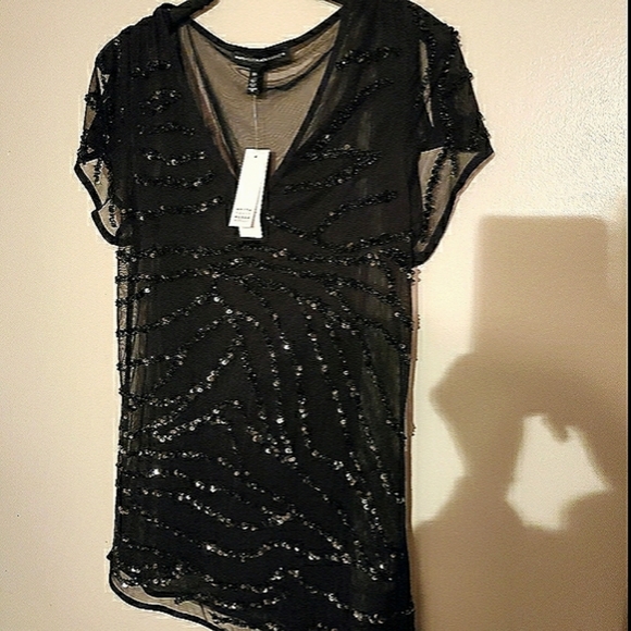 New Banana Republic Split Sleeve Sequin Tunic with Camisole - Picture 5 of 12